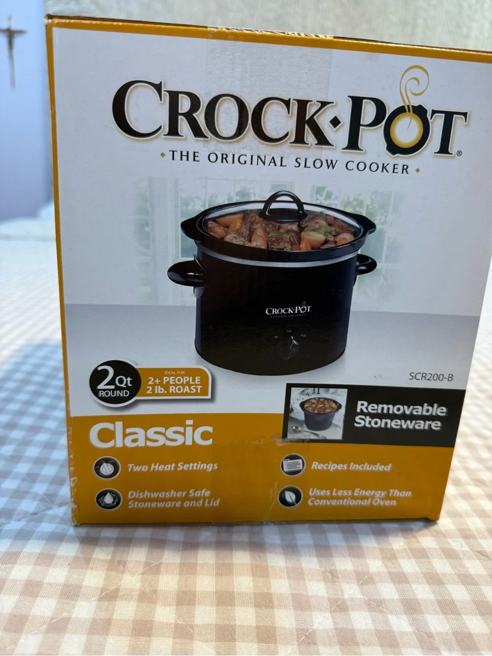 Crock-Pot Classic 2 Qt Slow Cooker SCR200-B Black Brand New Sealed Box